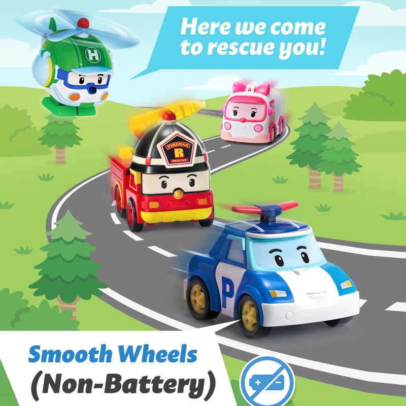 Robocar Poli DIE-CAST Poli Police Car â€“ Metal Vehicle Toy for Toddlers | Birthday & Party Gift for Boys & Girls Ages 1â€“5 - Image 3